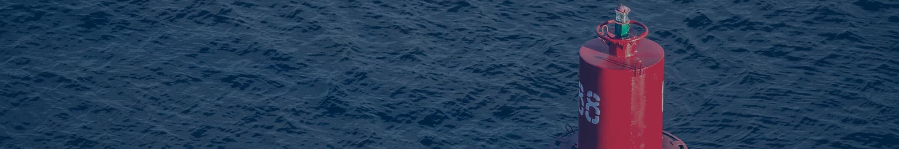 Buoy in the ocean
